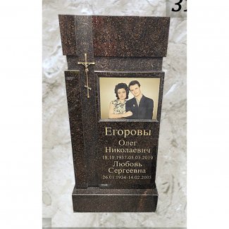 Гранитный одинарный памятник №319