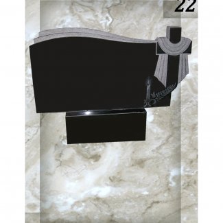 Гранитный двойной памятник №022