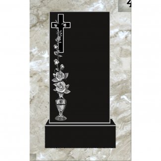 Гранитный одинарный памятник №041