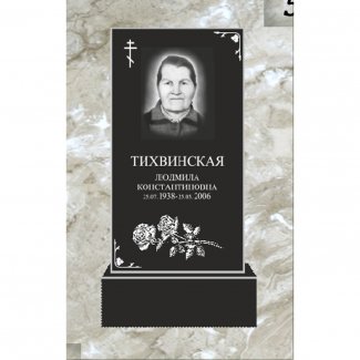 Гранитный одинарный памятник №057