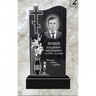 Гранитный резной памятник №210-2