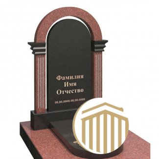 Гранитный комбинированный памятник №095