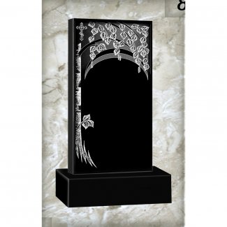 Гранитный одинарный памятник №084