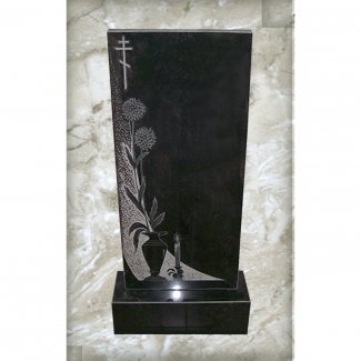 Гранитный одинарный памятник №007