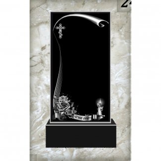 Гранитный одинарный памятник №243