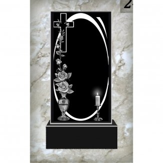 Гранитный одинарный памятник №245