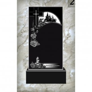 Гранитный одинарный памятник №250